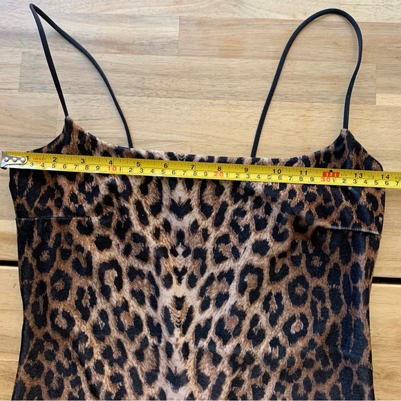 Nasty Gal Velvety Cheetah Slip Dress 6 - Picture 4 of 7